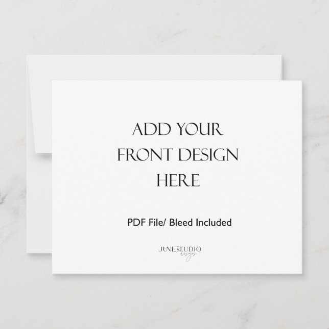 5,5x4,25" Doppelseitige Landschaftskartendruckerei Mitteilungskarte (Vorderseite)