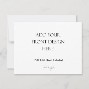 5,5x4,25" Doppelseitige Landschaftskartendruckerei Mitteilungskarte