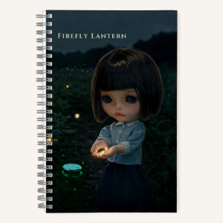 5.5x8.5 Journal: Firefly Lantern Notizbuch