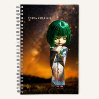 5.5x8.5 Journal: Pray Upon Stars Notizbuch