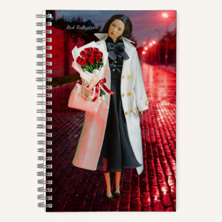 5.5x8.5 Journal: Red Reflection Notizbuch