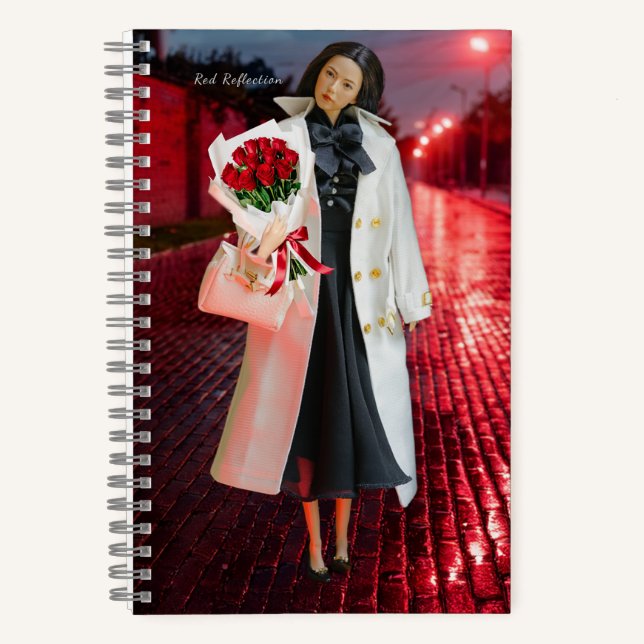 5.5x8.5 Journal: Red Reflection Notizbuch (Vorderseite)