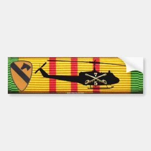 5/7 Kavallerie, 1. Div., UH-1-Autoaufkleber Autoaufkleber