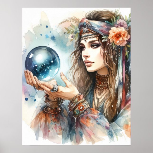 *~* 5 A100 Psychische Boho Sinti und Roma Fortune  Poster (Vorne)