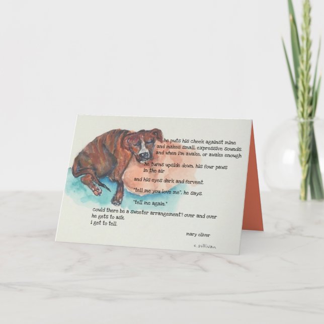 #5 Aquarellfarben von Rettungspersonal & Mary Oliv Karte (Vorderseite)