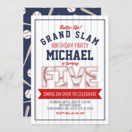 5. Baseball Geburtstag Einladung