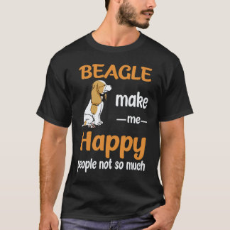 5 Beagle machen mich glücklich Menschen nicht so s T-Shirt