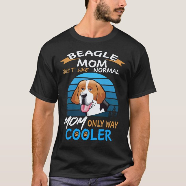 5 Beagle Mama Kühler Beagle T-Shirt (Vorderseite)