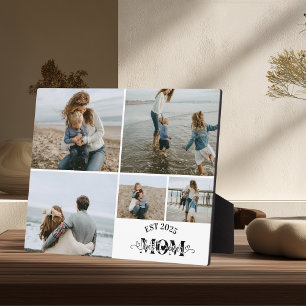 5 Benutzerdefinierte Fotocollage Beste Mutter über Fotoplatte