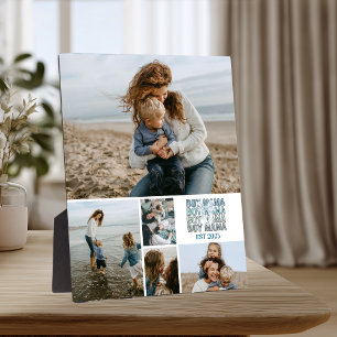 5 Benutzerdefinierte Fotocollage Beste Mutter über Fotoplatte