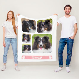 5 Benutzerdefinierte Fotos sammeln Vorlage mit ros Fleecedecke