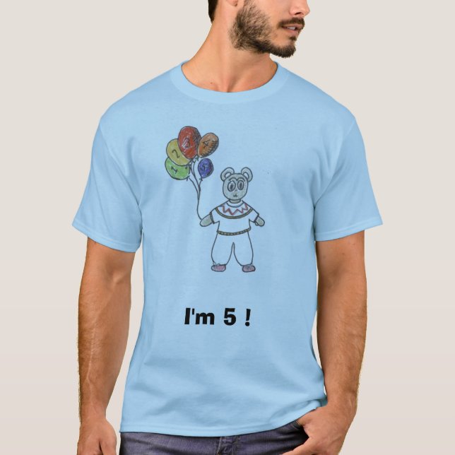 5, bin ich 5! T-Shirt (Vorderseite)
