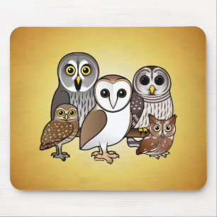 5 Birdorable Eulen Mousepad