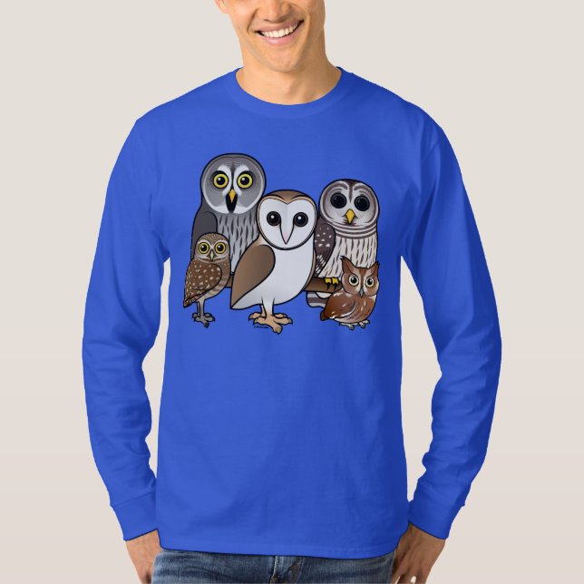 5 Birdorable Eulen T-Shirt (Vorderseite)