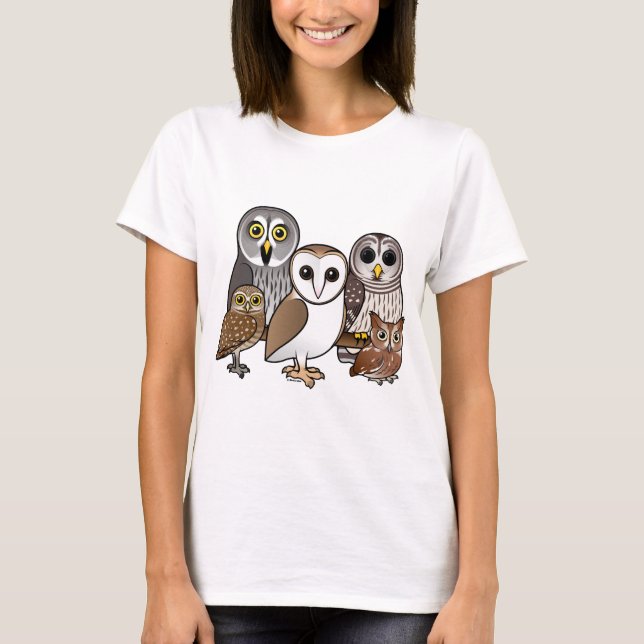 5 Birdorable Owls T-Shirt (Vorderseite)