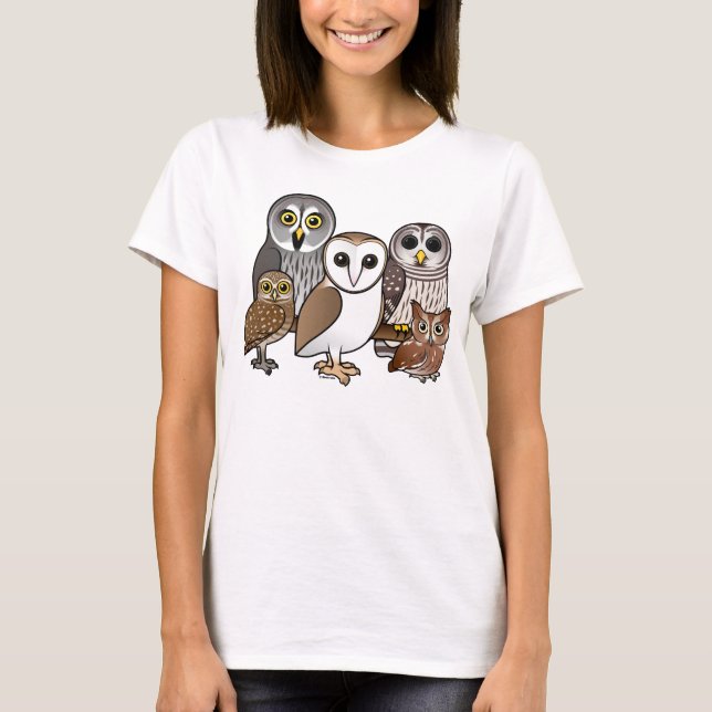5 Birdorable Owls T-Shirt (Vorderseite)