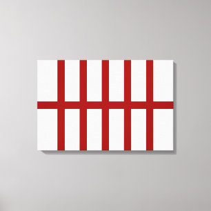 5 Bisted Red Lines Leinwanddruck