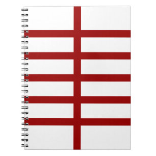 5 Bisted Red Lines Notizblock