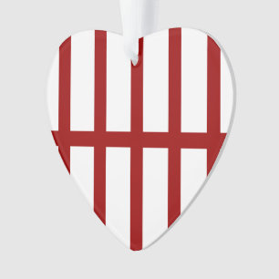 5 Bisted Red Lines Ornament