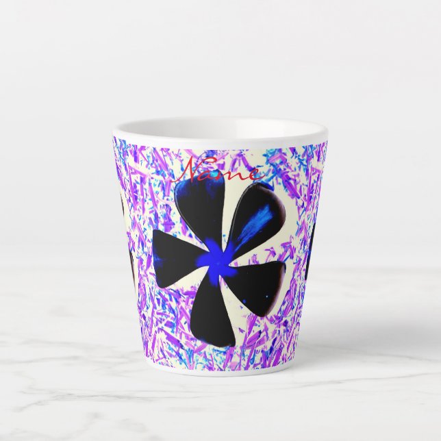 5 blättrige Pinwheel Blume Thunder_Cove Milchtasse (Vorderseite)