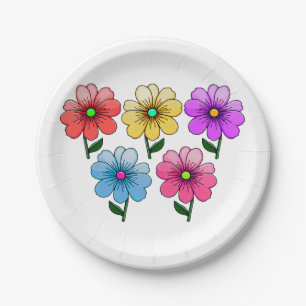 5 Blume Design Pappteller