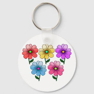 5 Blume Design Schlüsselanhänger