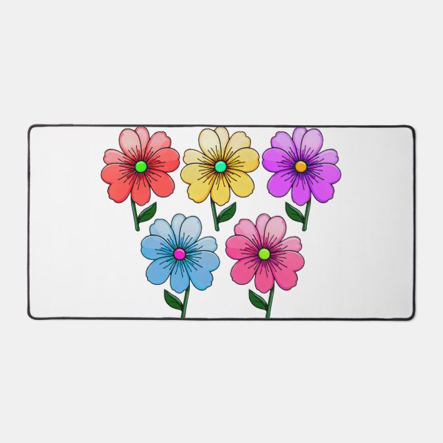 5 Blume Design Schreibtischunterlage (Vorderseite)