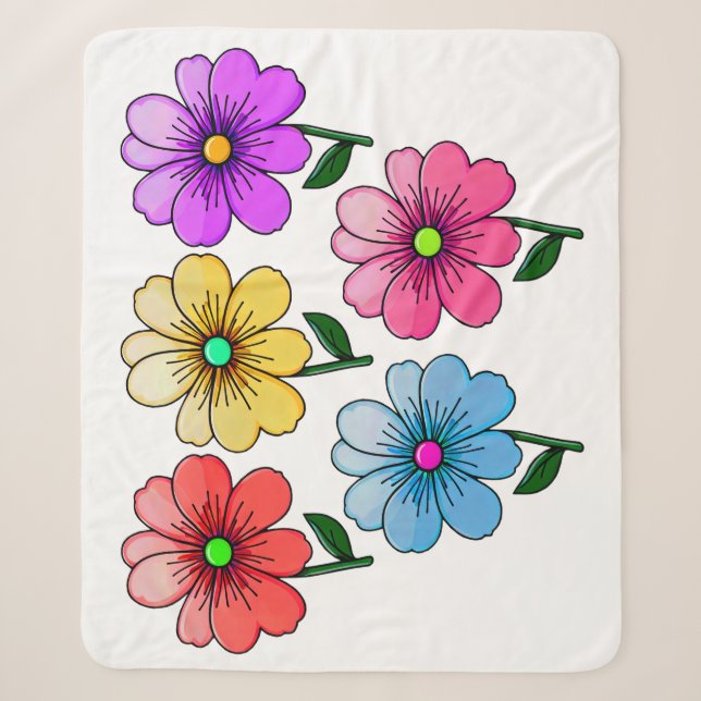 5 Blume Design Sherpadecke (Vorderseite)