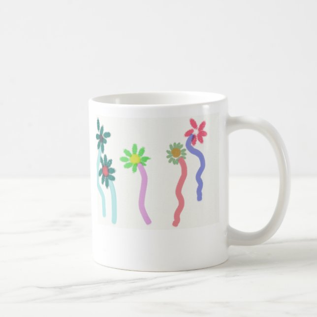 5 Blumen, Freunde sind wie Blumen… mehr… Kaffeetasse (Rechts)