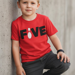 5. Bowling-Geburtstags-T-Shirt für Kinder im Alter T-Shirt
