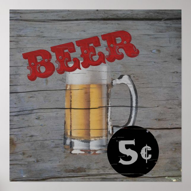 5 Cent Bier Poster (Vorne)