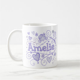 5 Color Amelie 1 - Doodle Kaffeetasse