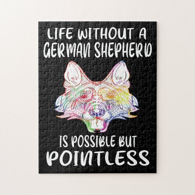 5 Das Leben ohne einen deutschen Hirten ist möglic Puzzle (Vertikal)