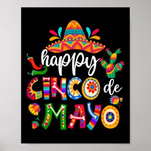 5 De Mayo Cinco Viva Mexiko Shirt für Männer Wo Poster