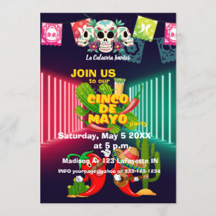 5 de Mayo Party Einladung