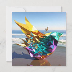 5-dimensionaler Origami Mitteilungskarte