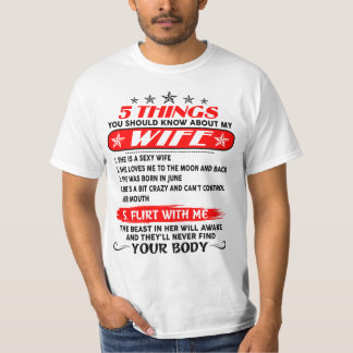 5 DINGE, DIE SIE ÜBER MEINE Ehefrau 06 WISSEN SOLL T-Shirt