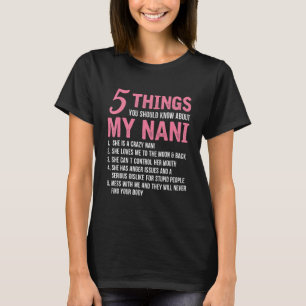 5 Dinge, die Sie über meinen Nani Funny Grand wiss T-Shirt