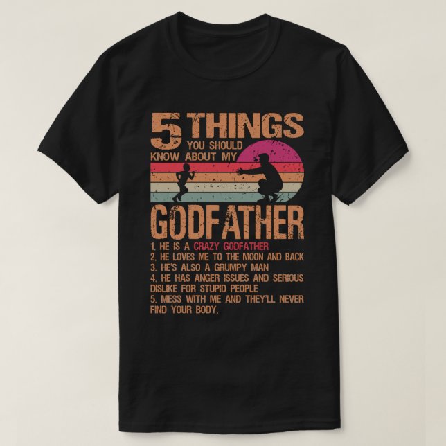 5 Dinge, die Sie über meinen Vater wissen sollten T-Shirt (Design vorne)