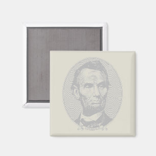 5 Dollar Geld von Präsident Abraham Lincoln Magnet