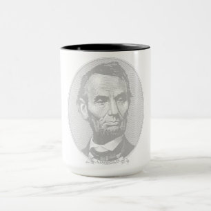 5 Dollar Geld von Präsident Abraham Lincoln Tasse