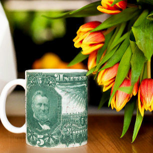 5-Dollar-Silberzertifikat-Tasse – 1896 Grüner Sche Jumbo-Tasse