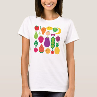 5 eine Tagesfrucht u. -gemüse T-Shirt