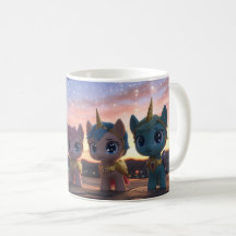 5 Einhorn in Gold Coffee Tasse