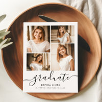 5 Foto Abschluss Collage Script Modernes Elegantes