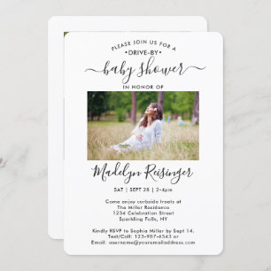 5 Foto Babydusche mit sozialer Distanz Einladung