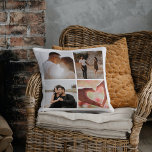 5 Foto Benutzerdefinierte Collage Personalisiert Kissen<br><div class="desc">Erstellen Sie ein individuelles Foto Collage personalisiert 5 Foto Kissen aus Ricaso. Mit 4 Bildvorlagen vorne und hinten.</div>