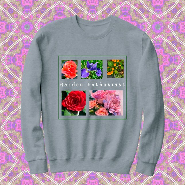 5-Foto - Blume personalisieren VorlagenSweatshirt Sweatshirt (Von Creator hochgeladen)