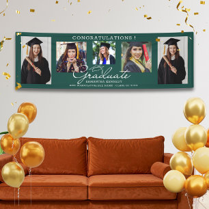 5 Foto-Collage Herzlichen Glückwunsch zum Abschlus Banner