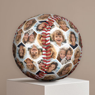 5 Foto Collage Honeycomb Muster sein Patient Baseball